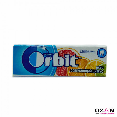 "Orbit" şekersiz sakgyç, şireli nan tagamy - süýji nan tagamy 13,6 gr