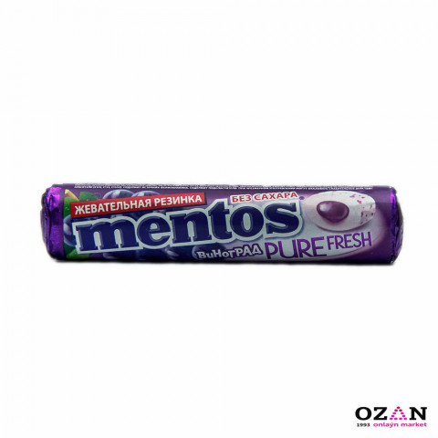 Mentos Pure Fresh - Жжевательная резинка  со вкусом Виноград 15,5 гр