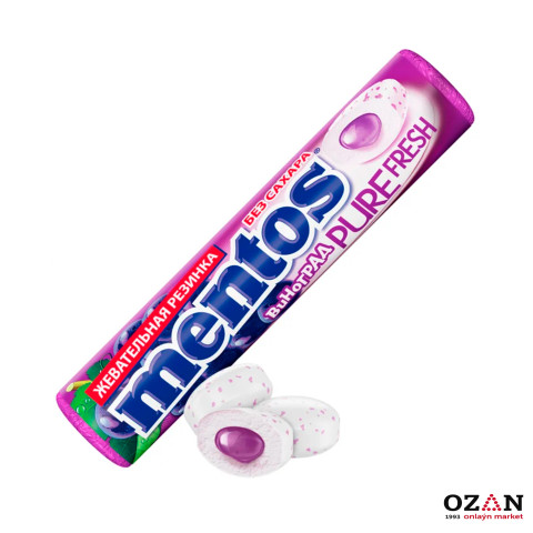 Mentos Pure Fresh - Sakgyç Üzüm tagamly 15,5 gr