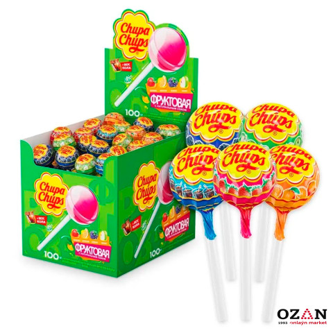 Chupa Chups - Karamel süýji garyşyk  Kola we Miwe tagamly,12 gr 