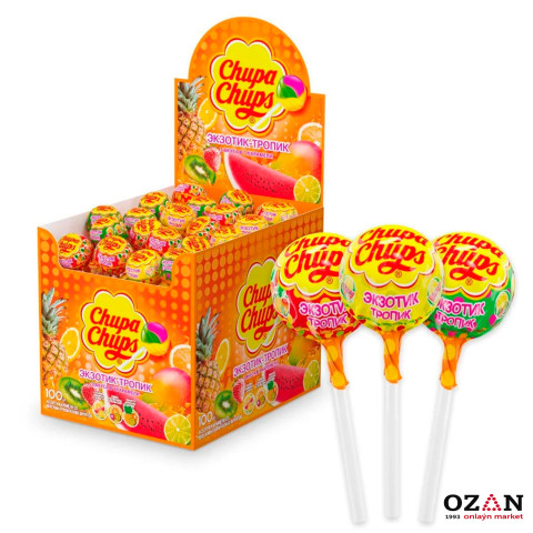 "Chupa Chups"  karamel süýji Ekzotik tropik, 12 gr
