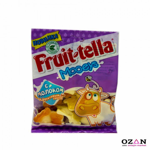  "Fruit-tella"  жевательный мармелад Mooeys с молоком и фруктовым соком 65 г