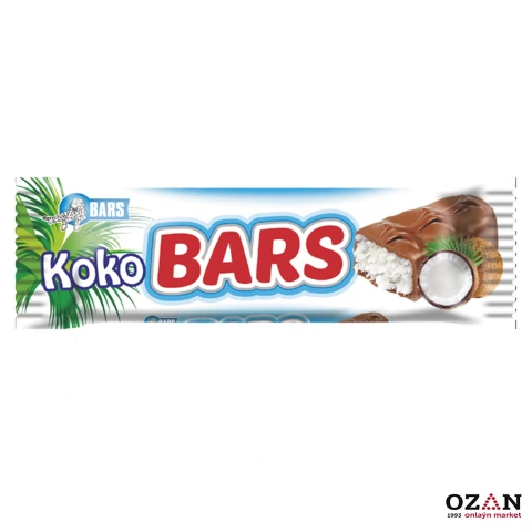 Bars - Kokos tagamly baton, 14 gr