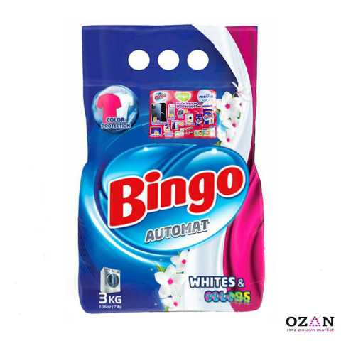 Bingo White&Colors - Egin-eşik ýuwujy serişde 3 kg
