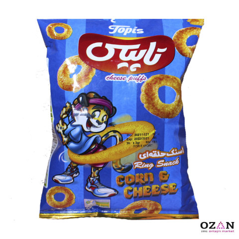 Topis - Mekgejöwen taýajyklary "Mekge-Peýnir tagamly" (halka) 25 gr