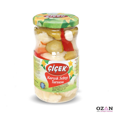 Çiçek - Marinada ýatyrylan garyşyk gök-önümler 720 ml