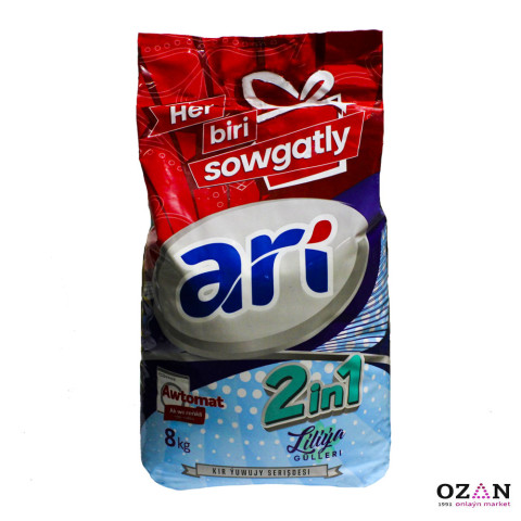 "Ari" awtomat kir ýuwujy serişde Liliýa, 2in1 8 kg