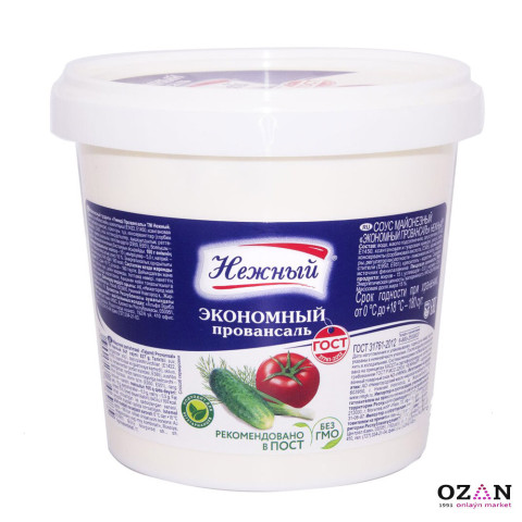 "Нежный" maýonez tygşytly prowansal 15%, 837 gr